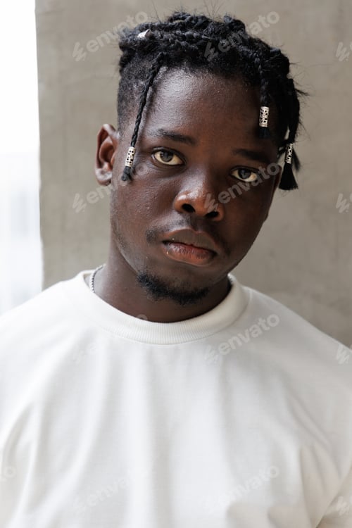 Preview: African American man with unique hair