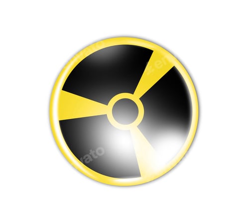 Preview: Radiation sign in circle