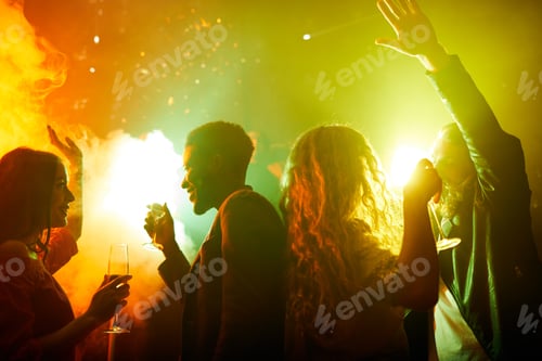Preview: Happy young people enjoying party time