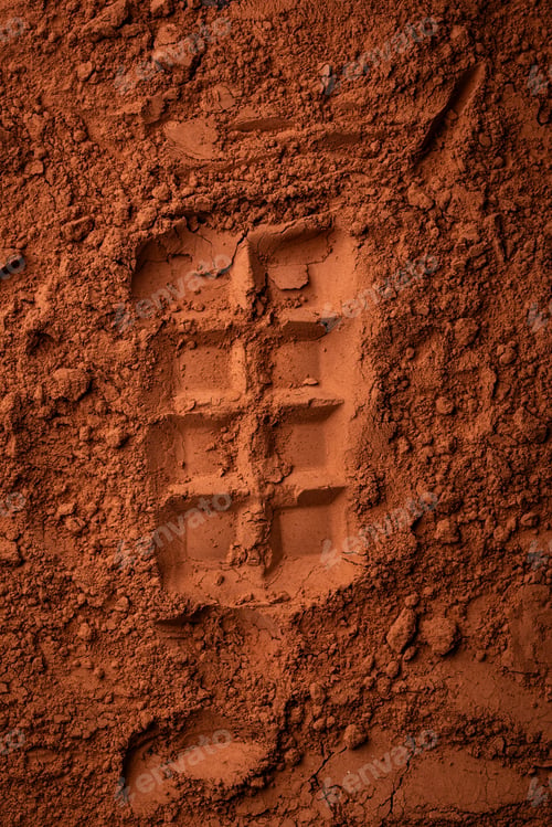 Preview: Cocoa powder chocolate texture background