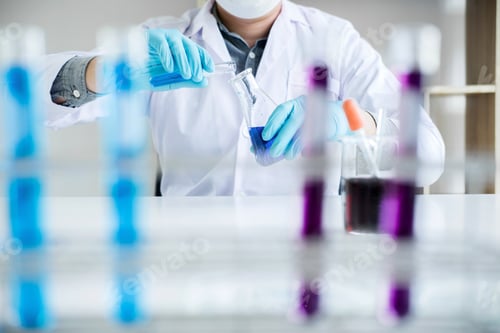 Preview: Scientist Experiments with Chemical Solutions in Laboratory