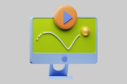 Preview: Computer monitor displaying a graph or chart