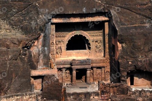 Preview: Ajanta caves, Maharashtra, India, UNESCO World Heritage Site.