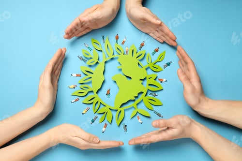 Preview: Earth Day, Environment and Eco concept, top view