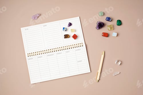 Preview: Healing chakra crystal therapy. Rituals with gemstones for career, wellness, concentration, business