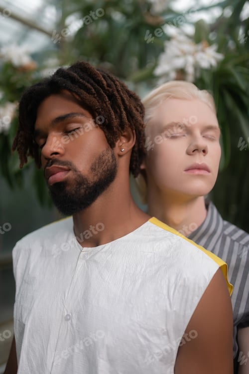 Preview: Two young models posing for modern photographer