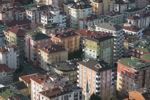 Preview: istanbul old town roofs. Aerial view.