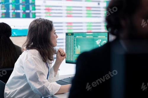 Preview: Business assistant calculating budget and costs to review the profit