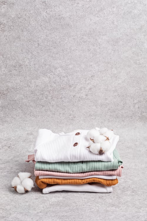 Preview: Gender neutral baby garment. Organic cotton clothes, newborn fashion