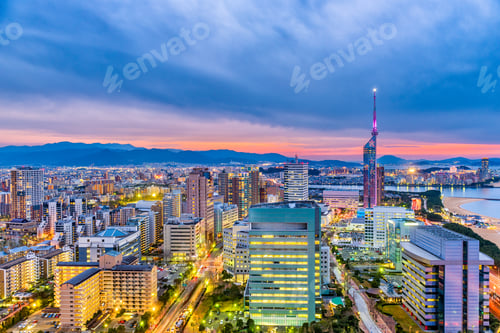 Preview: Fukuoka, Japan Skyline