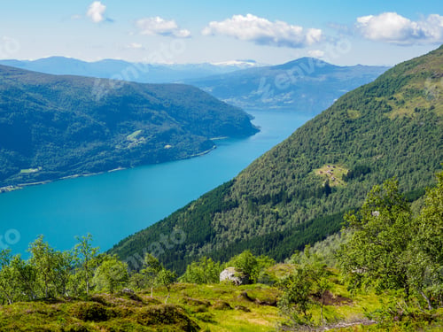 Preview: Innvikfjorden from Skredfjellet top, Norway