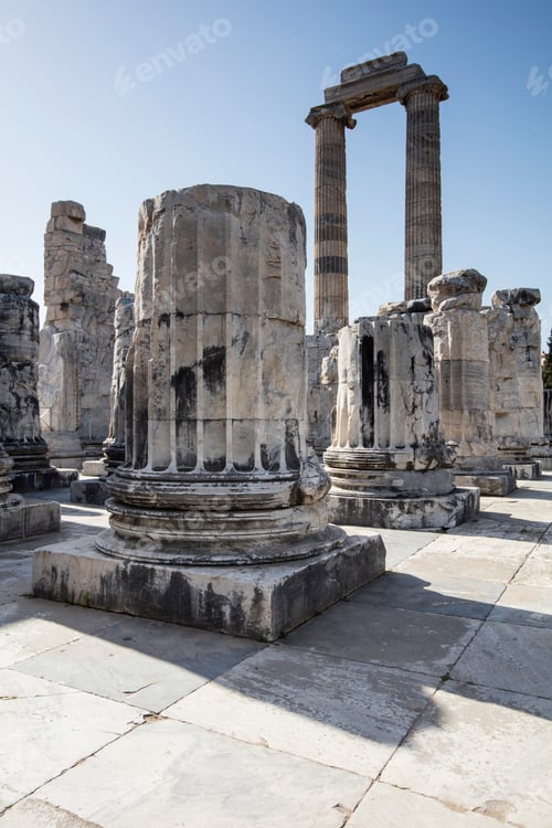 Preview: View of Temple of Apollo in antique city of Didyma, Aydin,Turkey
