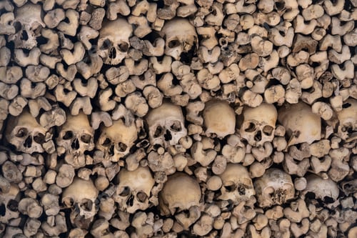 Preview: Human Bones and Skulls - Capela dos Ossos or Chapel of Bones - Evora - Portugal