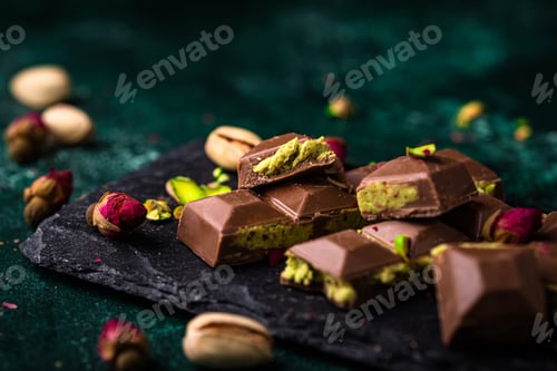 Vorschau: Dubai-Schokolade mit Kadayif-Pistazienfüllung