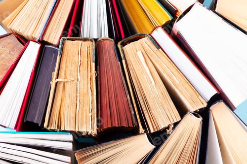 Preview: Pile of old books