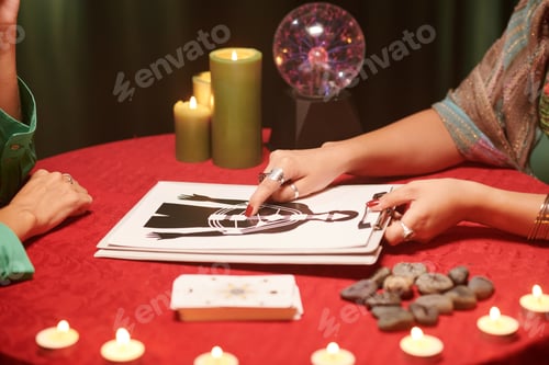 Preview: Healer Pointing at Chakra Chart
