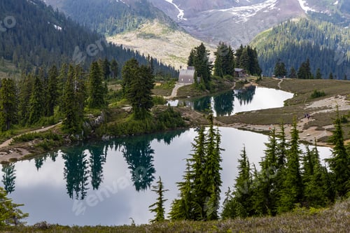 Preview: Scenic View of Elfin Lakes and Surrounding Mountains in Squamish, BC, Canada