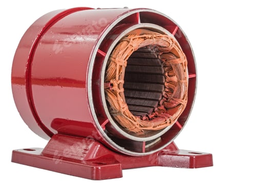 Preview: Stator of electric motor, isolated on white background