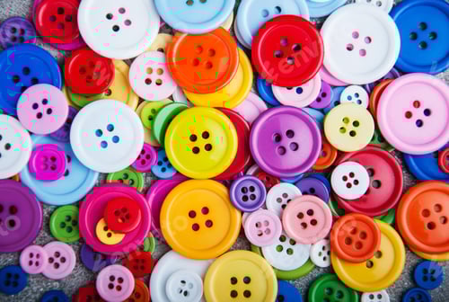 Preview: Colorful plastic clothing buttons
