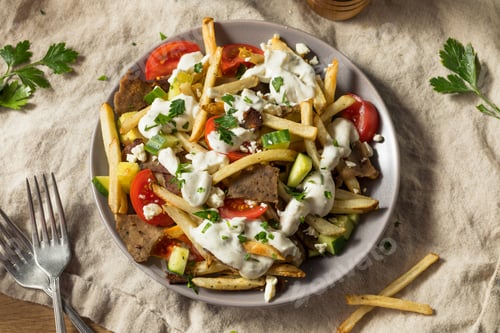 Preview: Homemade Greek Gyro Meat French Fries