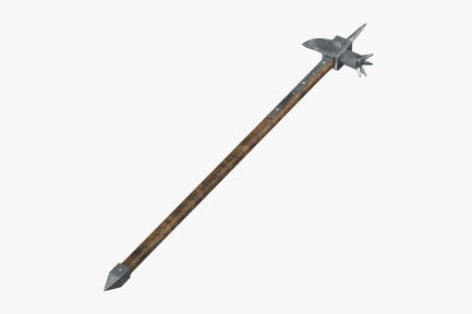 Preview: Medieval Poleaxe War Hammer Weapon