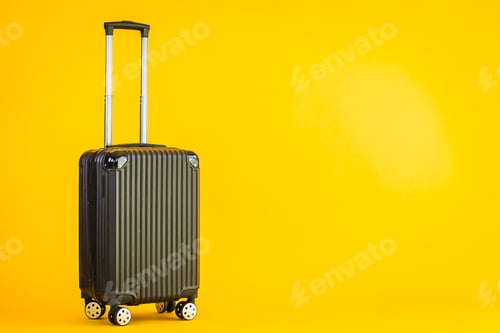 Preview: Black color luggage or baggage bag use for transportation travel