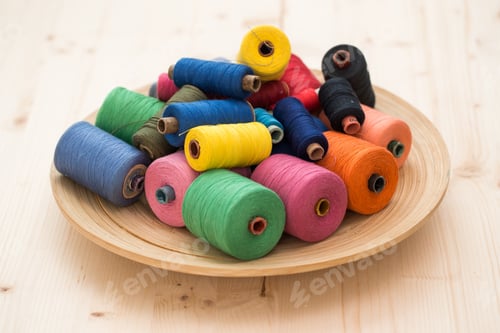 Preview: Colorful threads on the table