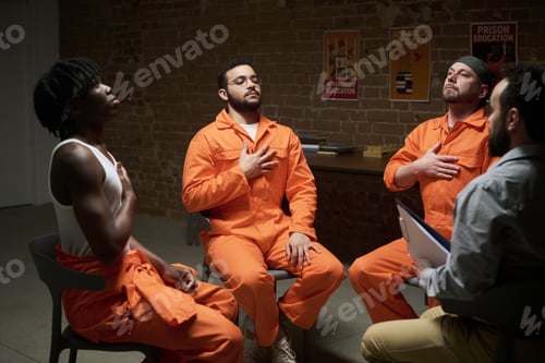 Preview: Multiethnic Young Adult Men Practicing Mindfulness Meditation in Prison