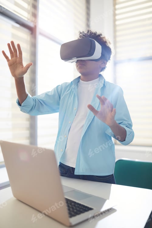 Preview: Black Boy With VR Headset