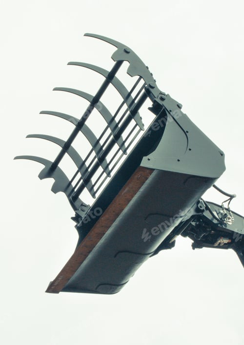 Preview: Industrial or agricultural loader machine using for transport bales of straw