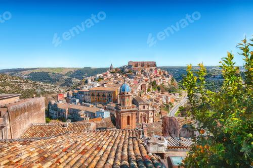 Preview: Sunrise at the old baroque town of Ragusa Ibla in Sicily
