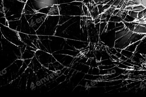 Preview: broken glass, impact, overlay, realistic