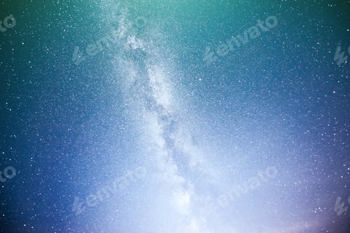 Preview: Vibrant night sky with stars and nebula and galaxy. Deep sky astrophoto