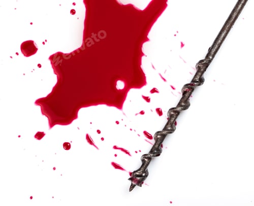 Preview: Blood on white background