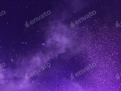 Preview: Purple sky with the shiny glitter flying around