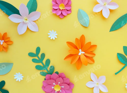 Preview: Flower Papercraft Art Activity Handmade
