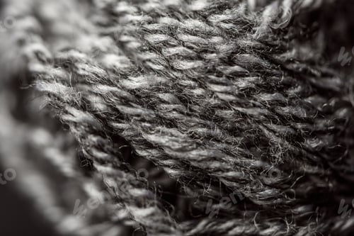 Preview: full frame of grey yarn texture as background