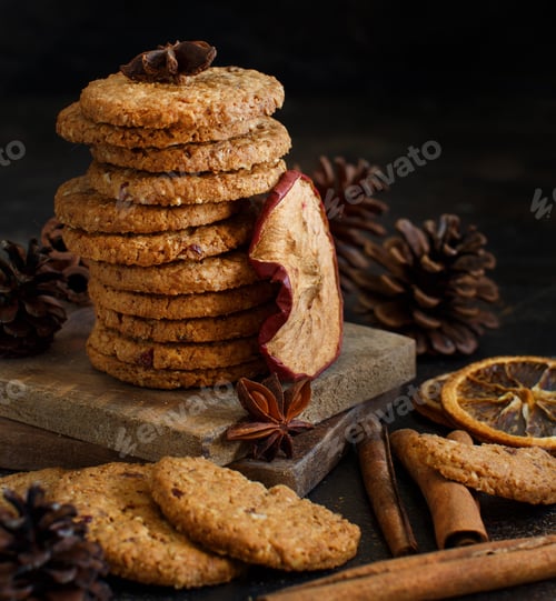 Preview: Homemade Cookies, Dried Apples, and Cinnamon Sticks