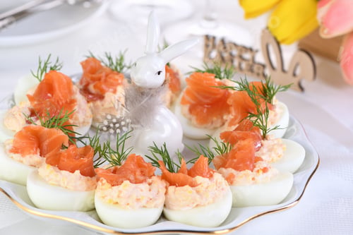Preview: Stuffed eggs Easter appetizer