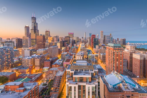 Preview: Chicago, Illinois, USA Skyline