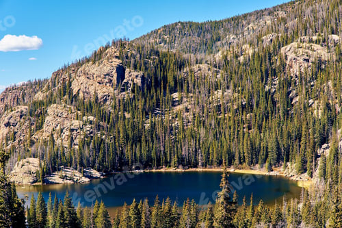 Preview: Lone Pine Lake, Rocky Mountains, Colorado, USA.