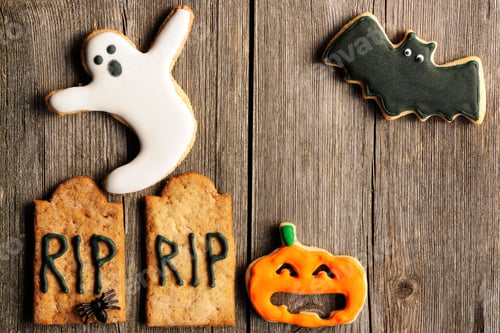 Preview: Halloween homemade gingerbread cookies