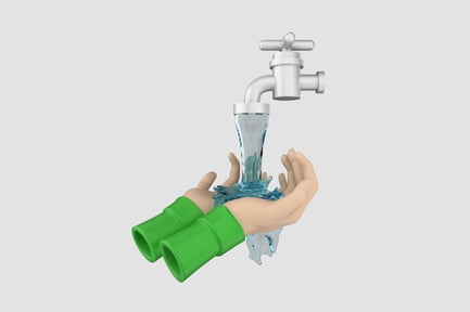 Preview: Washing Hand 3D illustration