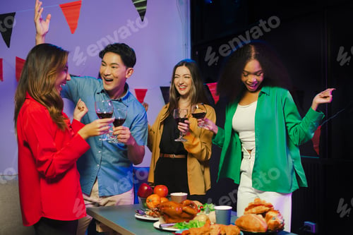 Preview: Successful business team, celebration excellent financial results.