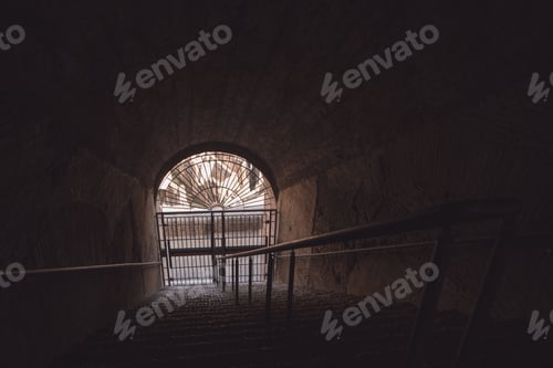 Preview: Dark tunnel and gate.