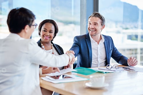Preview: Its a deal. Cropped shot of corporate businesspeople meeting in the boardroom.