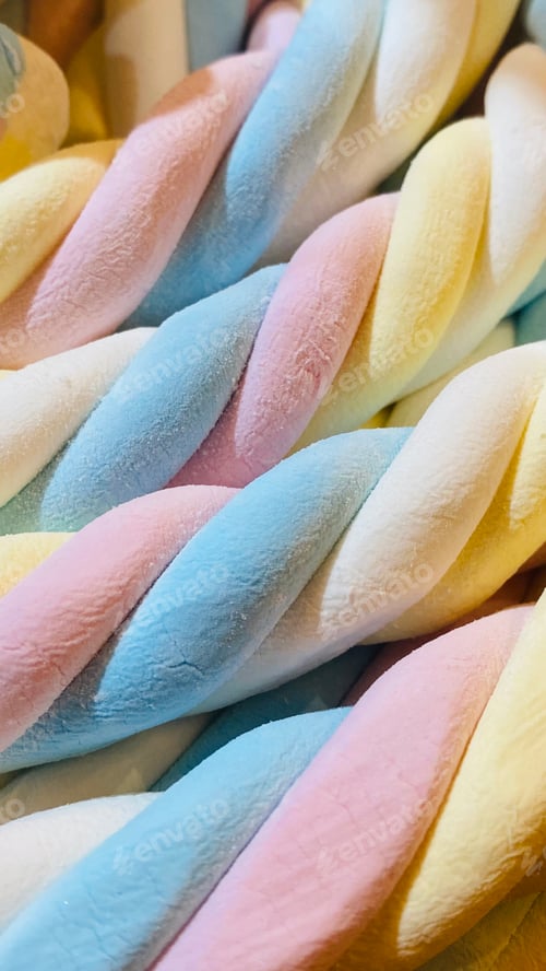 Preview: Background of colorful marshmallows.