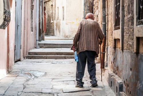 Preview: baku city old town street in azerbaijan