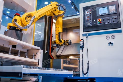 Preview: Robotic Arm modern industrial technology. Automated production c