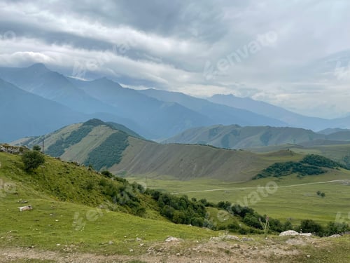 Preview: Beautiful landscape in the Caucasus mountains